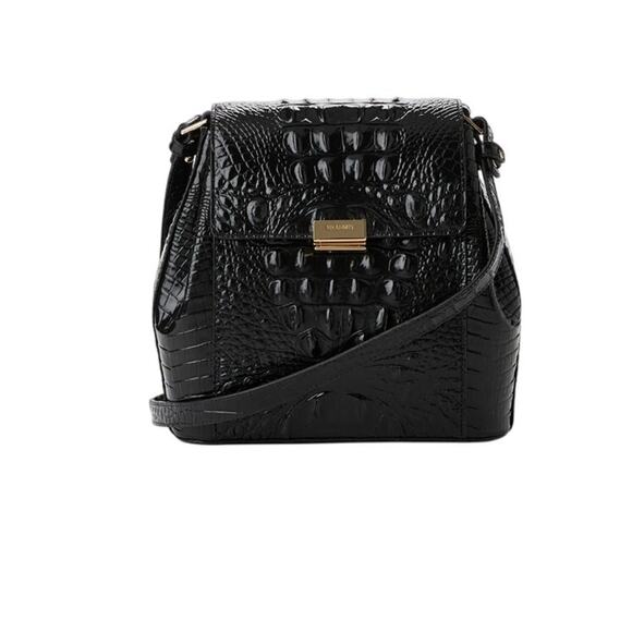 Brahmin black Melbourne Margo crossbody purse bag - Picture 1 of 16